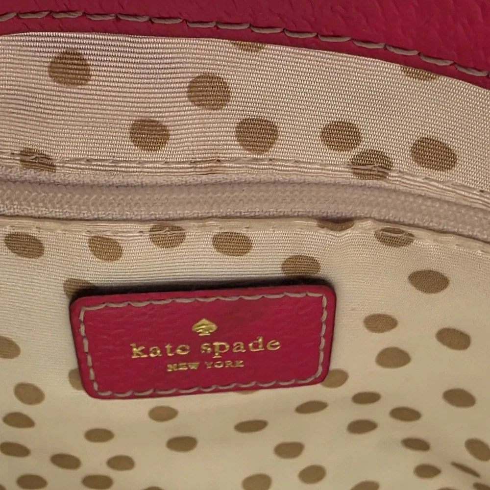 Kate Spade New York Wellesley Quinn Tote Pink Leather Satchel Handbag & Wallet